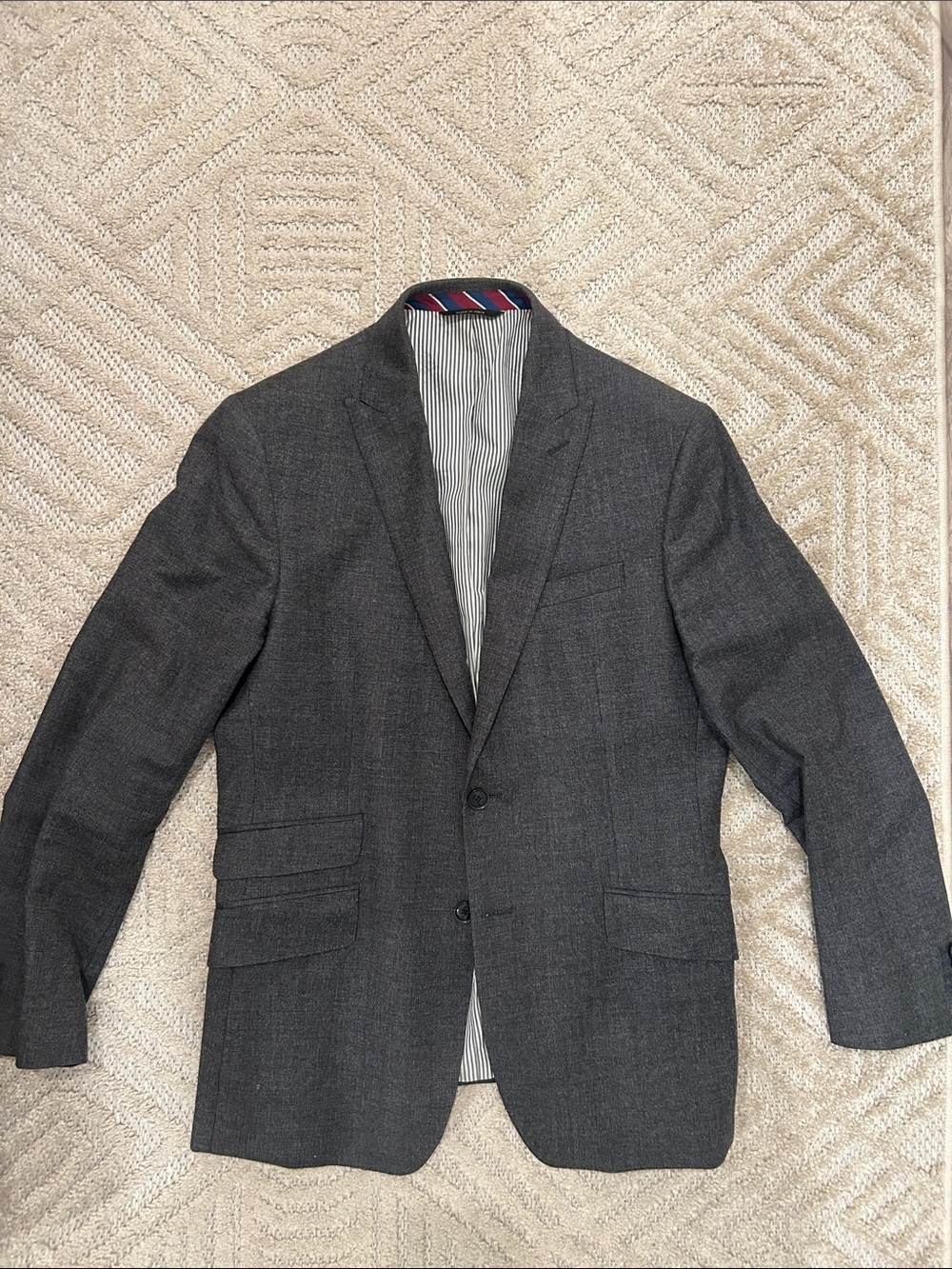 Banana Republic Dark Gray Men's Modern Slim Fit Two-Button Blazer